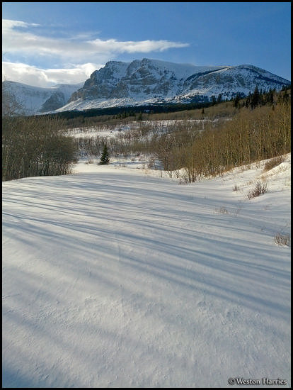 - Many Glacier Road Snowed Over in the Winter, Glacier NP -