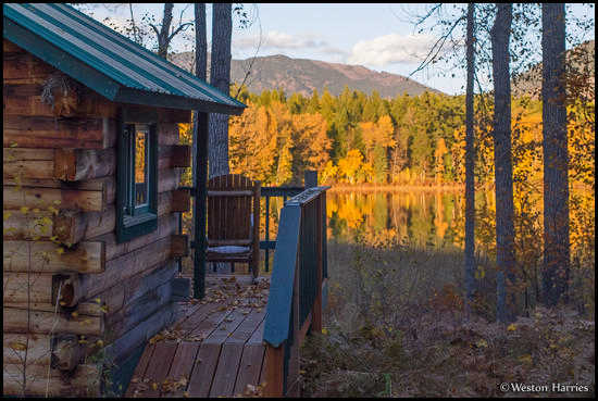 - Log Cabin by Half Moon Lake, West Glacier, MT -