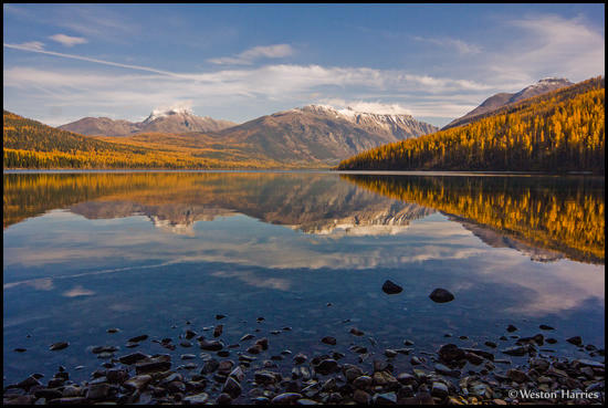 - Fall Colors Reflected in Kintla Lake, Glacier NP -
