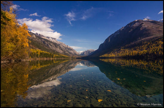 - Fall Colors Reflected in Kintla Lake, Glacier NP -