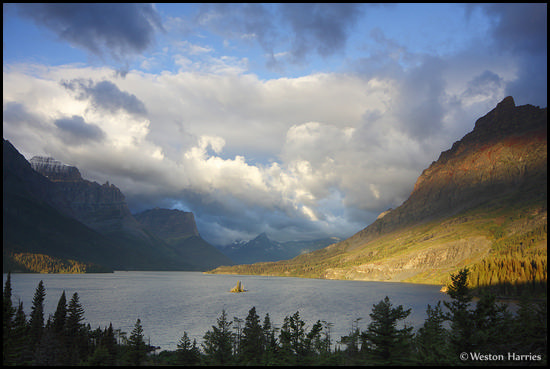 - Sunrise Over St. Mary Lake, Glacier NP -