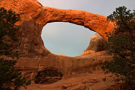 - Double O Arch at Sunset, Arches NP -
