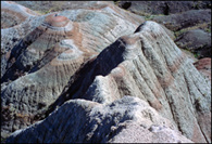 - Colorful Mounds Near Panorama Point, Badlands NP -
