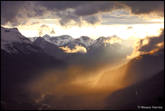 - Storm Clearing Out at Sunset, Glacier NP -