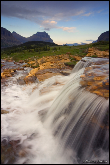 - Small Waterfall in Reynolds Creek, Glacier NP -