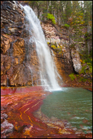 - Colorful Rock Below Virginia Falls, Glacier NP -