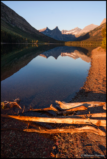 - Cosley Lake at Sunrise, Glacier NP -