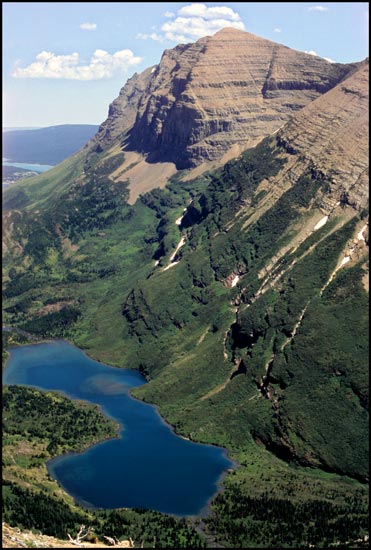 - Bullhead Lake Seen From Swiftcurrent Pass, Glacier NP -