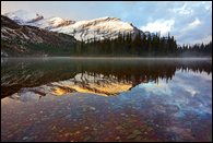 - Mt. Henkel and Altyn Reflected in Upper Josephine Lake, Glacier NP -