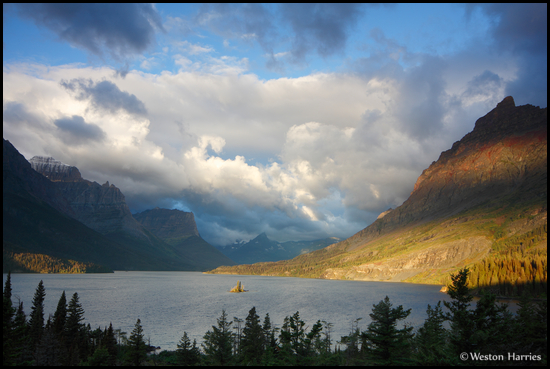 - Sunrise Over St. Mary Lake, Glacier NP -