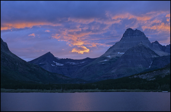 - Sunset Over Swiftcurrent Lake, Glacier NP -