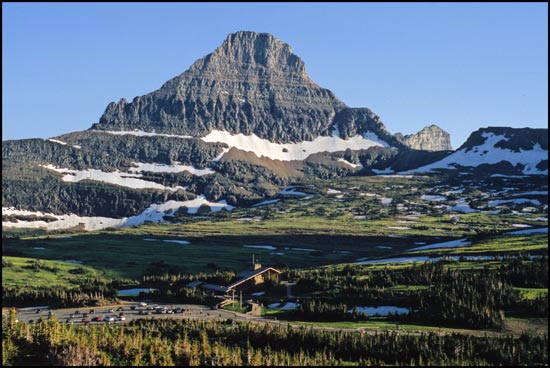 - Logan Pass Visitor Center, Beneath Reynolds Mountain, Glacier NP -