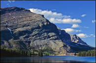 - Altyn Mountain, Swiftcurrent Lake, and Many Glacier Hotel, Glacier NP -