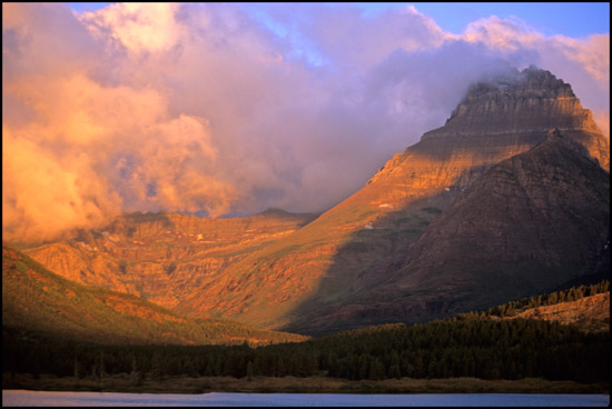 - A View Over Swiftcurrent Lake at First Light, Glacier NP -