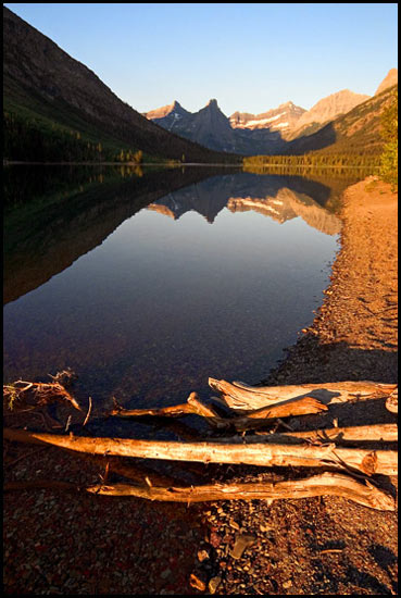 - Cosley Lake at Sunrise, Glacier NP -