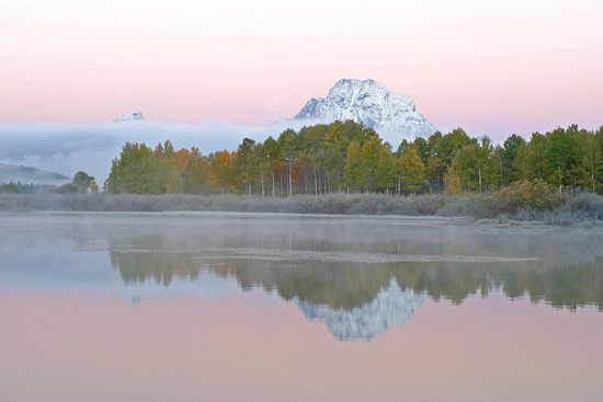 - Pre-Sunrise Dawn Glow at Oxbow Bend, Autumn, Grand Teton NP -