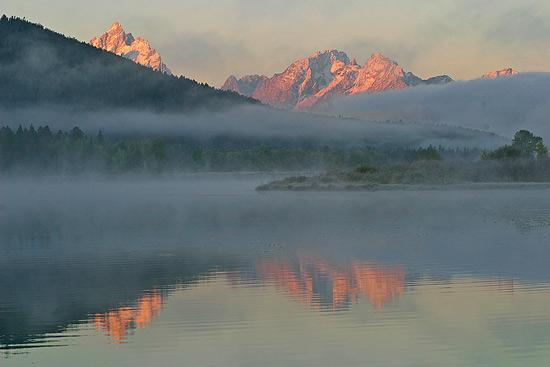 - A Foggy Sunrise at Oxbow Bend, Grand Teton NP -