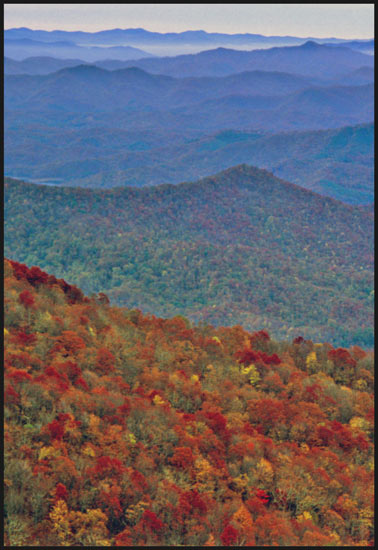 - Fall Colors Seen From the Shuckstack Lookout Tower, GSMNP -