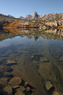 - Fin Dome Reflected in Dollar Lake, Autumn, Kings Canyon NP -