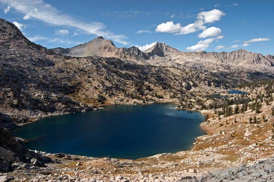 - Unnamed Lake Below King Spur, Sixty Lake Basin, Kings Canyon NP -