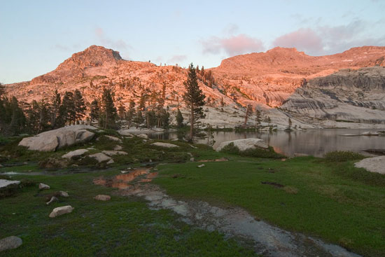 - Last Light on the Ridge Above Pear Lake, Sequoia NP -