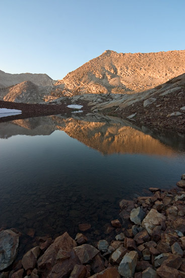 - Rainbow Mtn. Reflected in a Pond by Upper Franklin Lake, Mineral King Area, Sequoia NP -