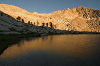 - Late Afternoon Light Reflected in Upper Crystal Lake, Mineral King Area, Sequoia NP -