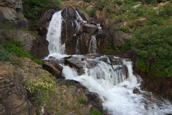 - Unnamed Waterfall in Farewell Canyon, Mineral King Area, Sequoia NP -