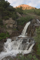 - Waterfall and Cascade in Farewell Canyon, Mineral King Area, Sequoia NP -