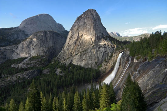 - Nevada Falls, Liberty Cap, Mt. Broderick, and Half Dome, Yosemite NP -