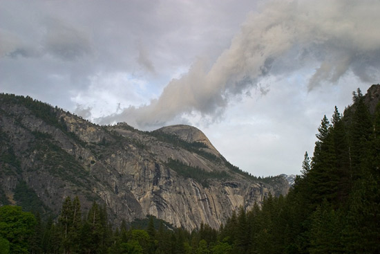 - Storm Clouds Over North Dome, Yosemite NP -